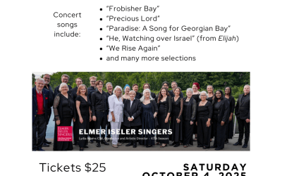 Elmer Iseler Singers Perform in Owen Sound on October 4